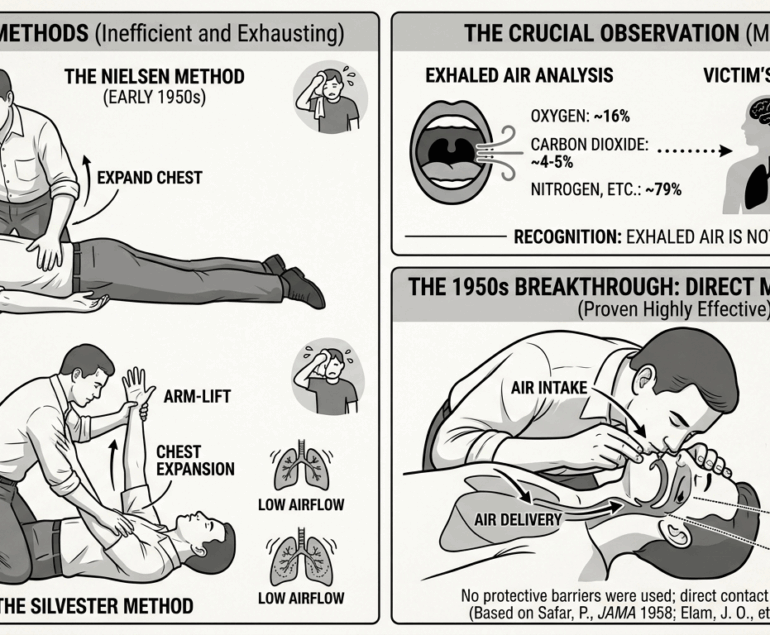history of artificial respiration mouth to mouth breaths